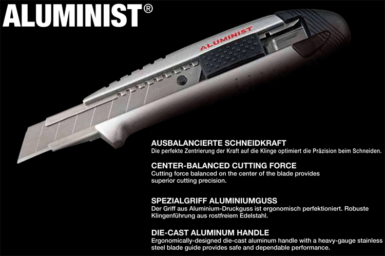 Aluminist® afbreekmessen specificaties